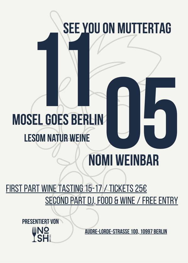 Wein-Tasting mit Lesom Wines – Muttertag im Nomi Winebar